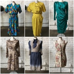 Vintage Dresses with Patterns by the pound